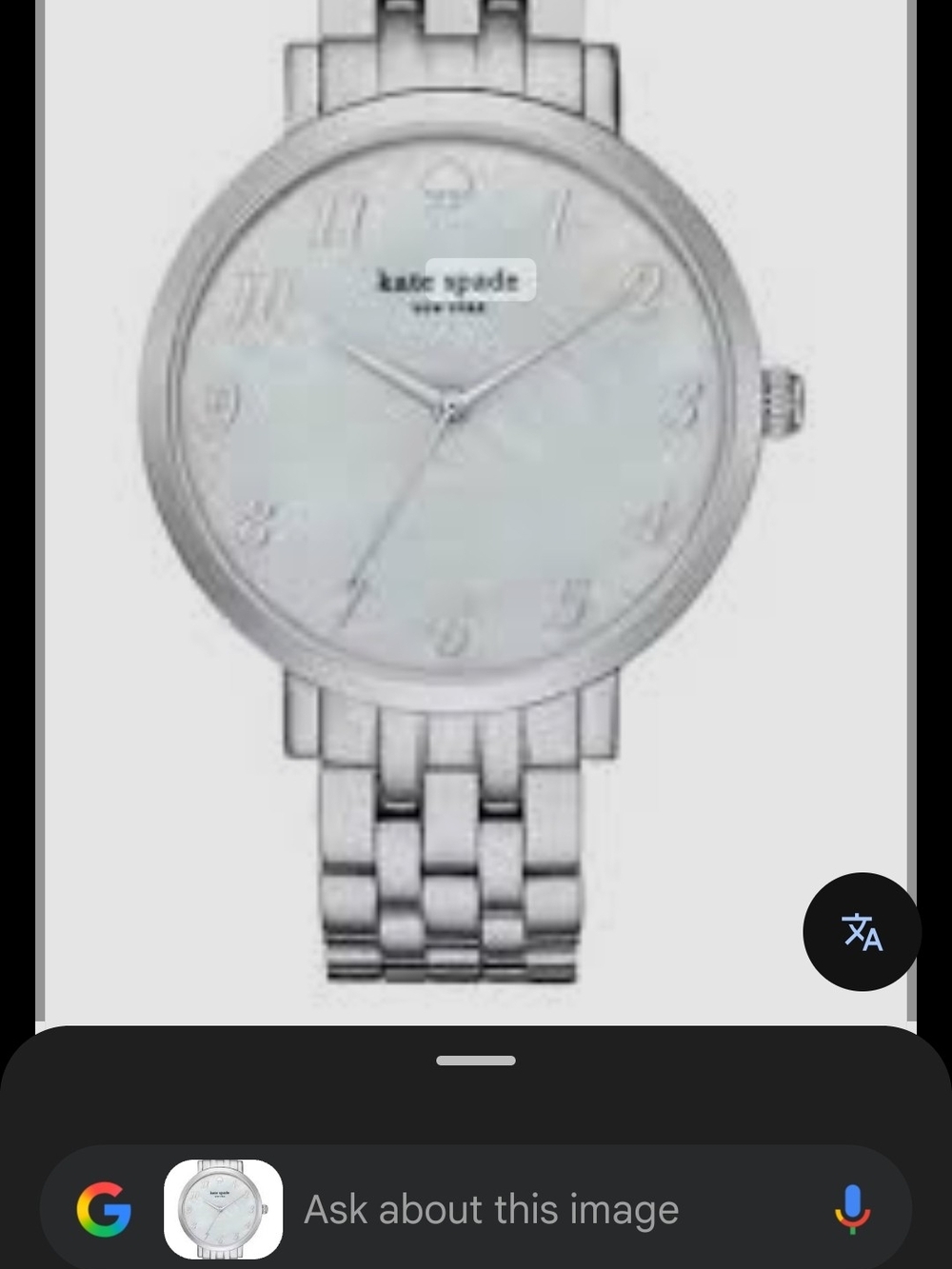 kate spade silver-tone Stainless Steel Watch